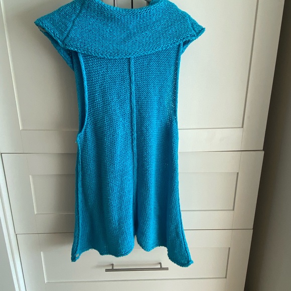 Pure Knits Sweater, Turquoise, S/M - Picture 6 of 6